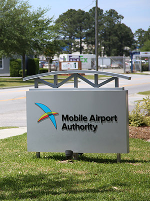 Mobile Airport Authority sign