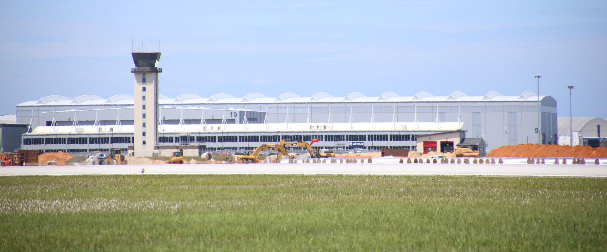 Airbus and Brookley Tower Photograph