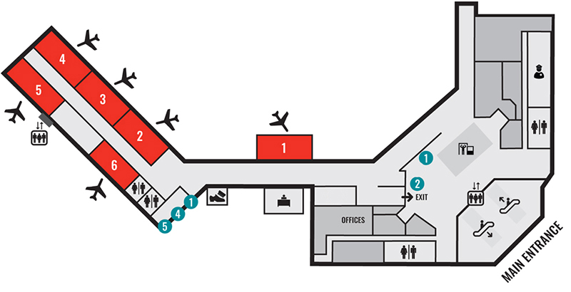 Second FLoor Map Diagram 