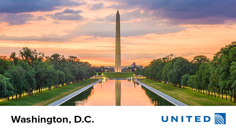 MRA destination - Washington, D.C., Daily non-stop flights